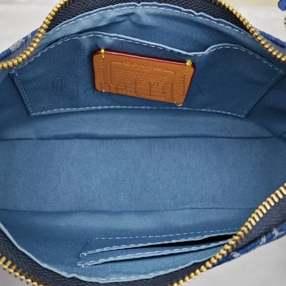 🎶🎶Coach Teri Shoulder Bag In Signature Denim - Picture 10 of 11